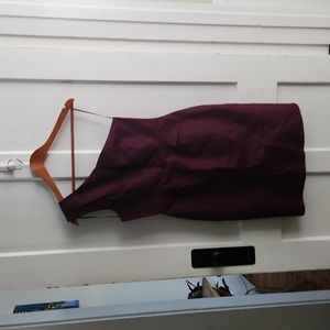J Crew Plum One shoulder Cocktail dress